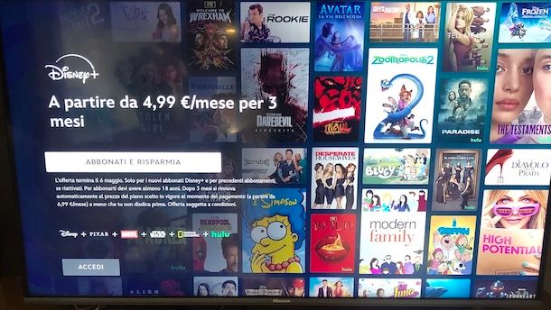 Come attivare Disney Plus su Smart TV
