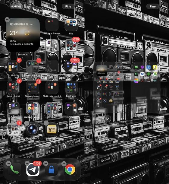 Controllare pagine Home nascoste iOS