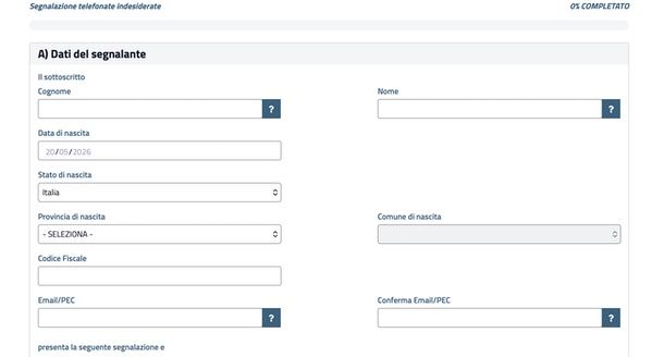 altre info Registro Pubblico Opposizioni