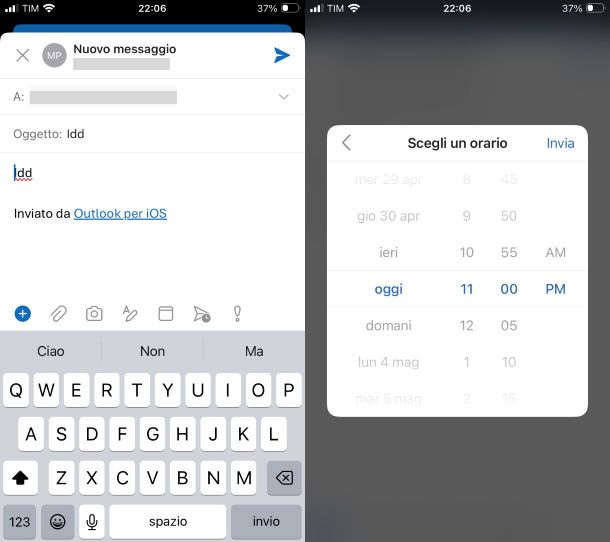 App Outlook iOS