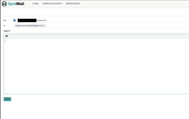 Inviare email PEC Netflix