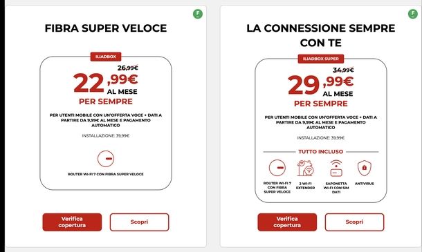 Offerte fibra iliad