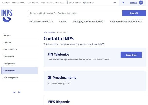 INPS PIN telefonico