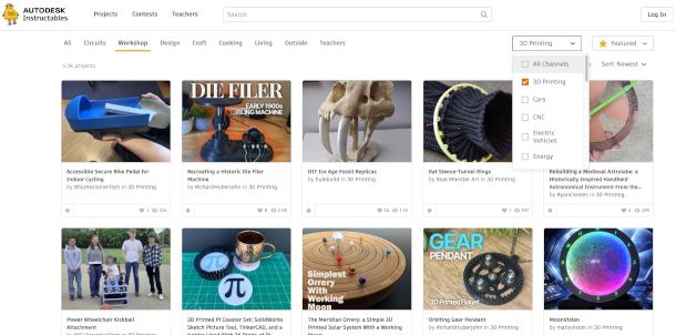 schermata sito Instructubles