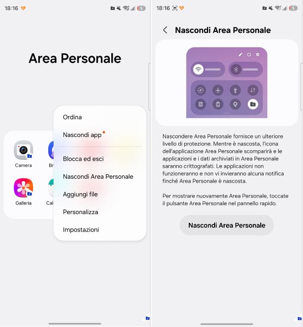Come accedere all'Area Personale Samsung