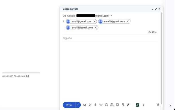 Inviare email a pi&ugrave; destinatari con Gmail Web