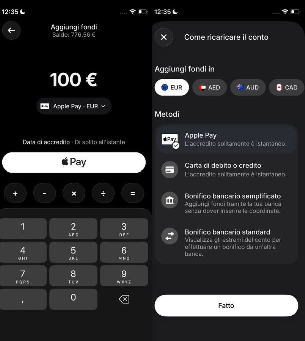 Come ricaricare Revolut