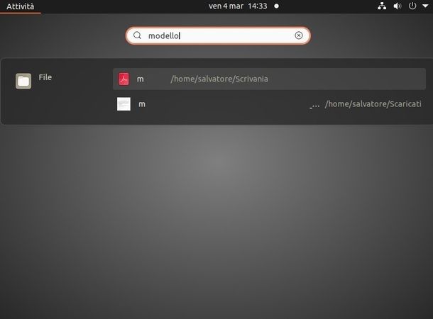 Come cercare un file su Linux