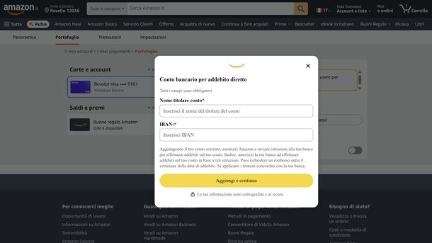 Come pagare su Amazon