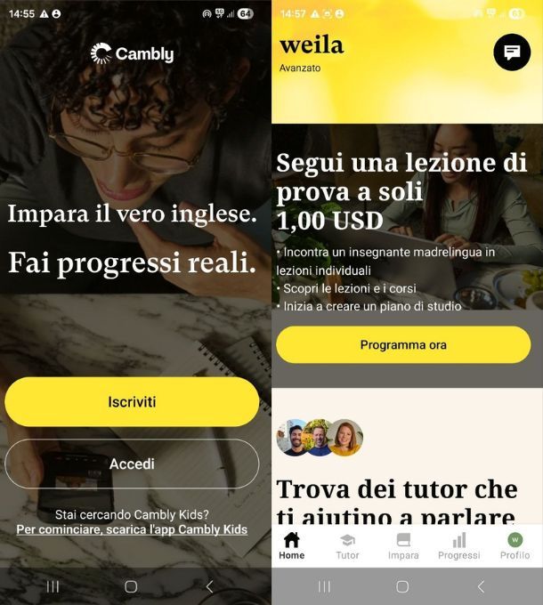 App per pronuncia inglese