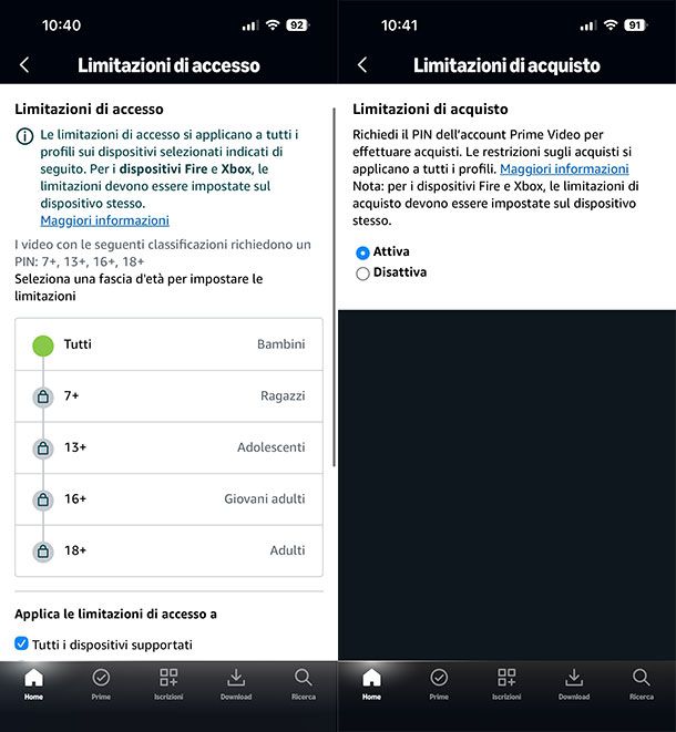 Come resettare PIN Prime Video da smartphone e tablet 2