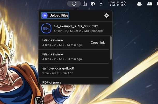 Come funziona WeTransfer macOS