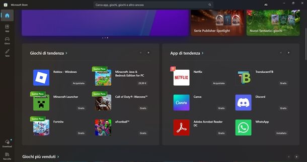Scaricare app Windows