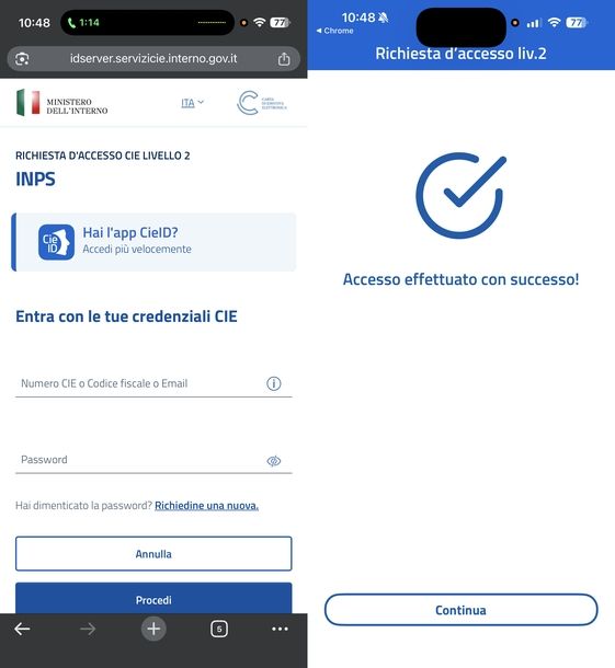 Utilizzare CIE da smartphone e tablet