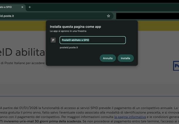 Sito PosteID PWA