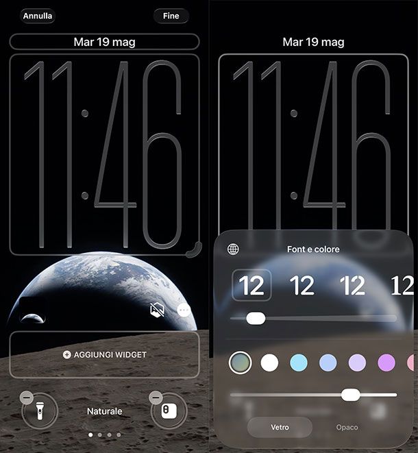 Come cambiare font ora iPhone