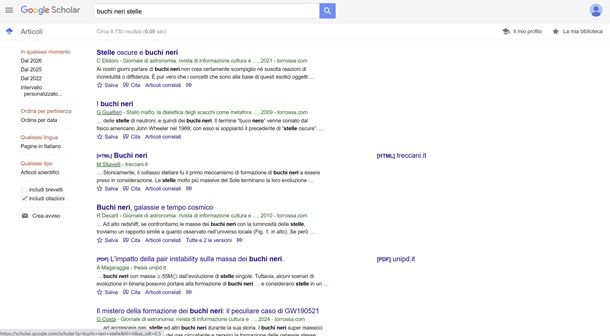 Siti per articoli scientifici