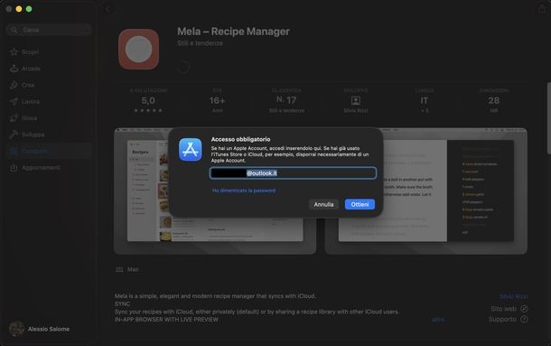 Scaricare app macOS