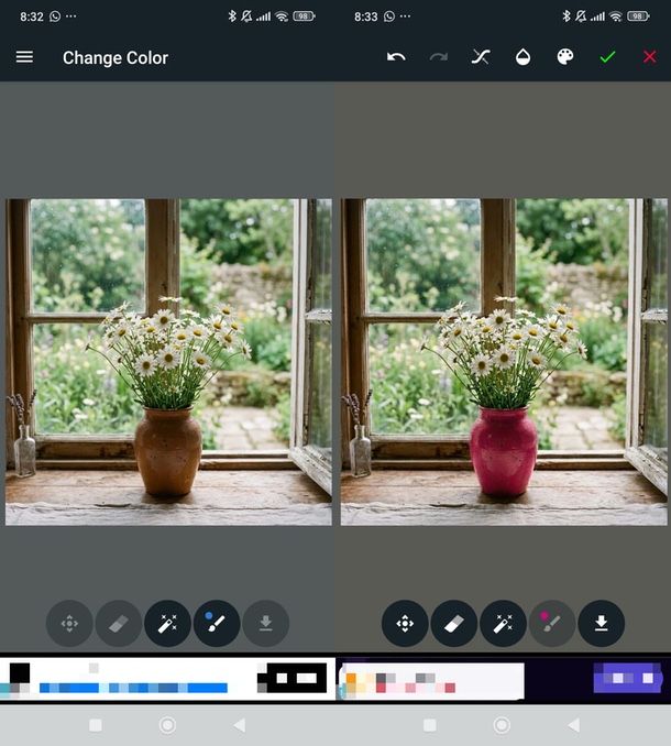 Change Color app per cambiare colore a un oggetto