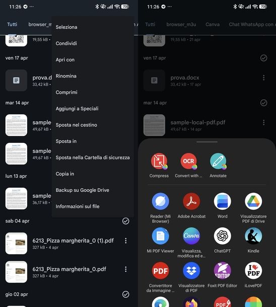 Cambiare programma predefinito Android