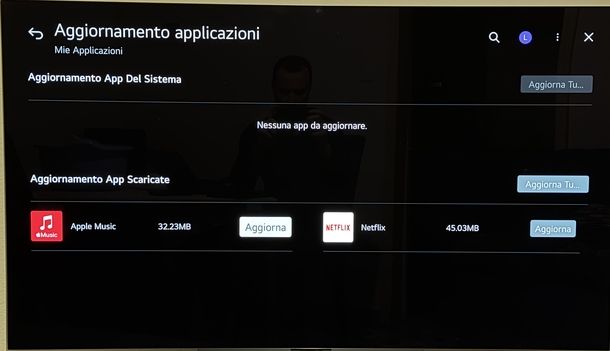 Aggiornare app Netflix Smart TV LG