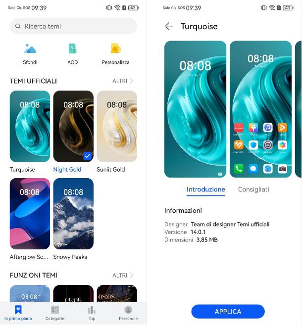 Come personalizzare icone Huawei