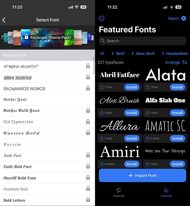 Altre app per cambiare font iPhone senza jailbreak