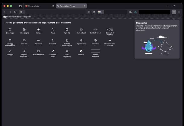 Visualizzare barra degli strumenti Mozilla Firefox