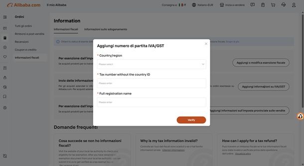 Come acquistare su Alibaba