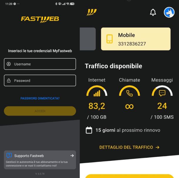 MyFastweb app