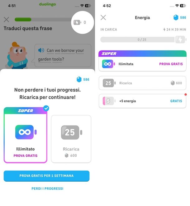 Energia Duolingo