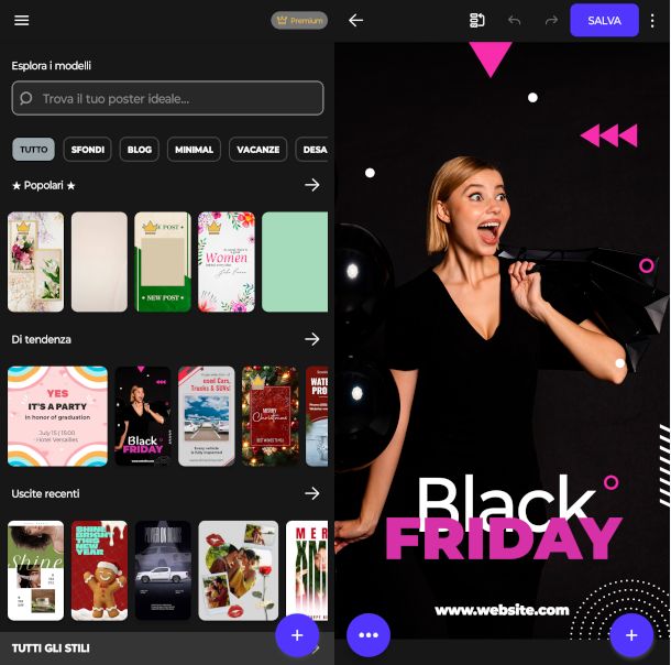 schermate app Posters