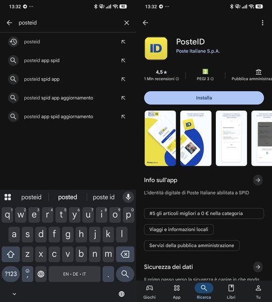 Scaricare app PosteID Android