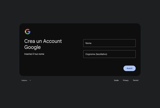 Creare indirizzo email gratis Gmail