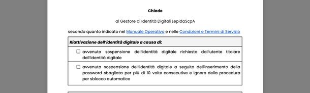 sblocco SPID Lepida