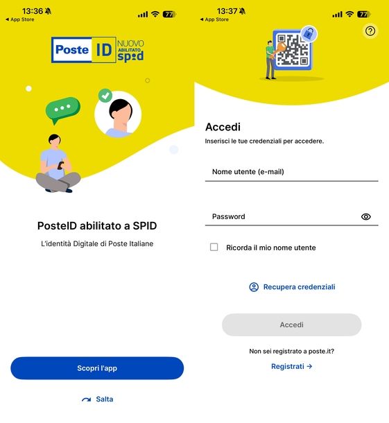 Scaricare app PosteID iOS