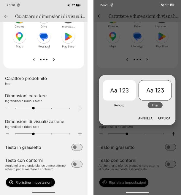 Come installare font su Android