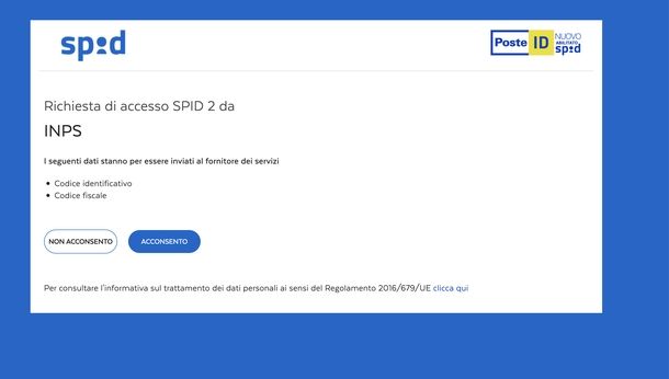 Entrare nel sito INPS con SPID