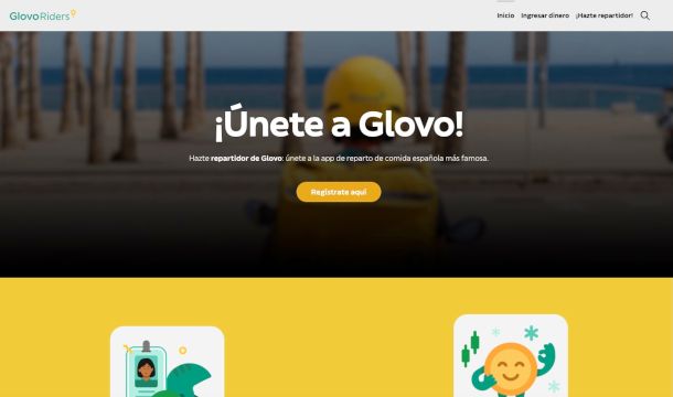 sito per diventare rider Glovo in Spagna