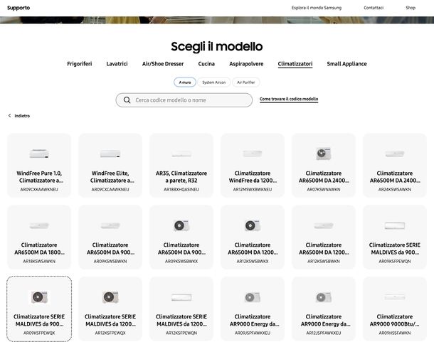 Servizio clienti Samsung