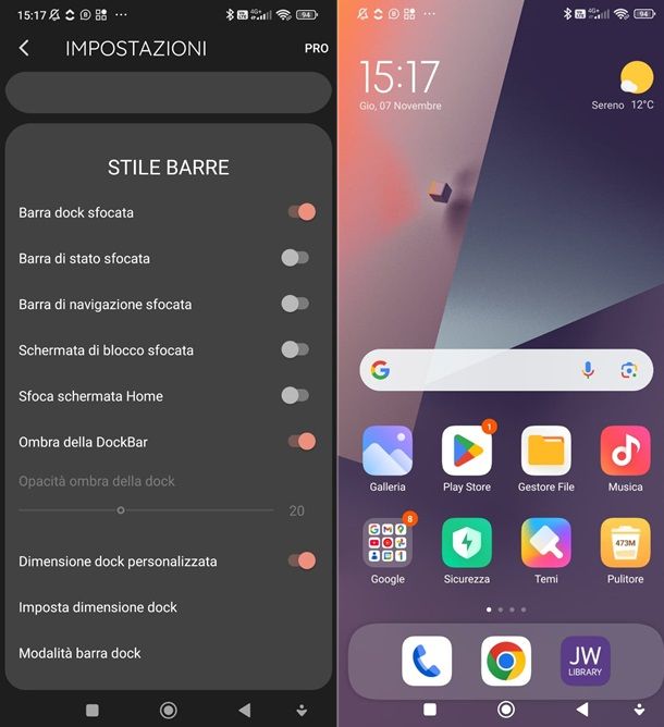 BlurDock: Blur Dock Bar
