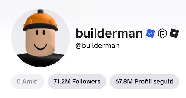 Roblox account verificato