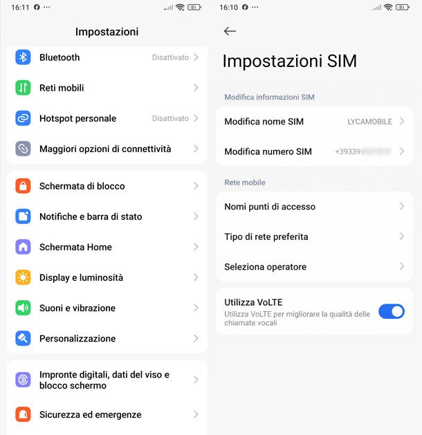 SIM Lycamobile Android