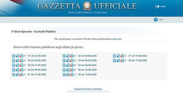 Gazzetta ufficiale