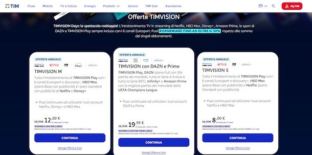 Offerte TIMVISION