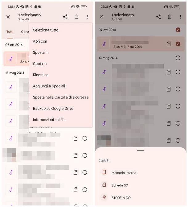 copiare file chiavetta USB android
