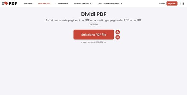 Come dividere un file PDF