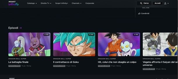 Mediaset infinity