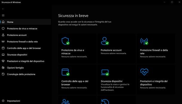sicurezza di windows