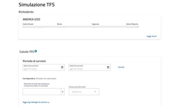 Simulazione TFS